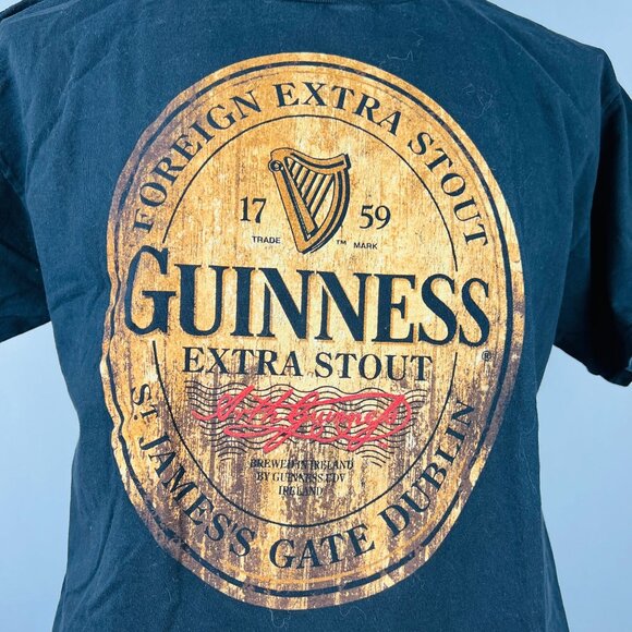 Guinness Extra Stout Irish Beer XL T-Shirt Shirt - Picture 2 of 6